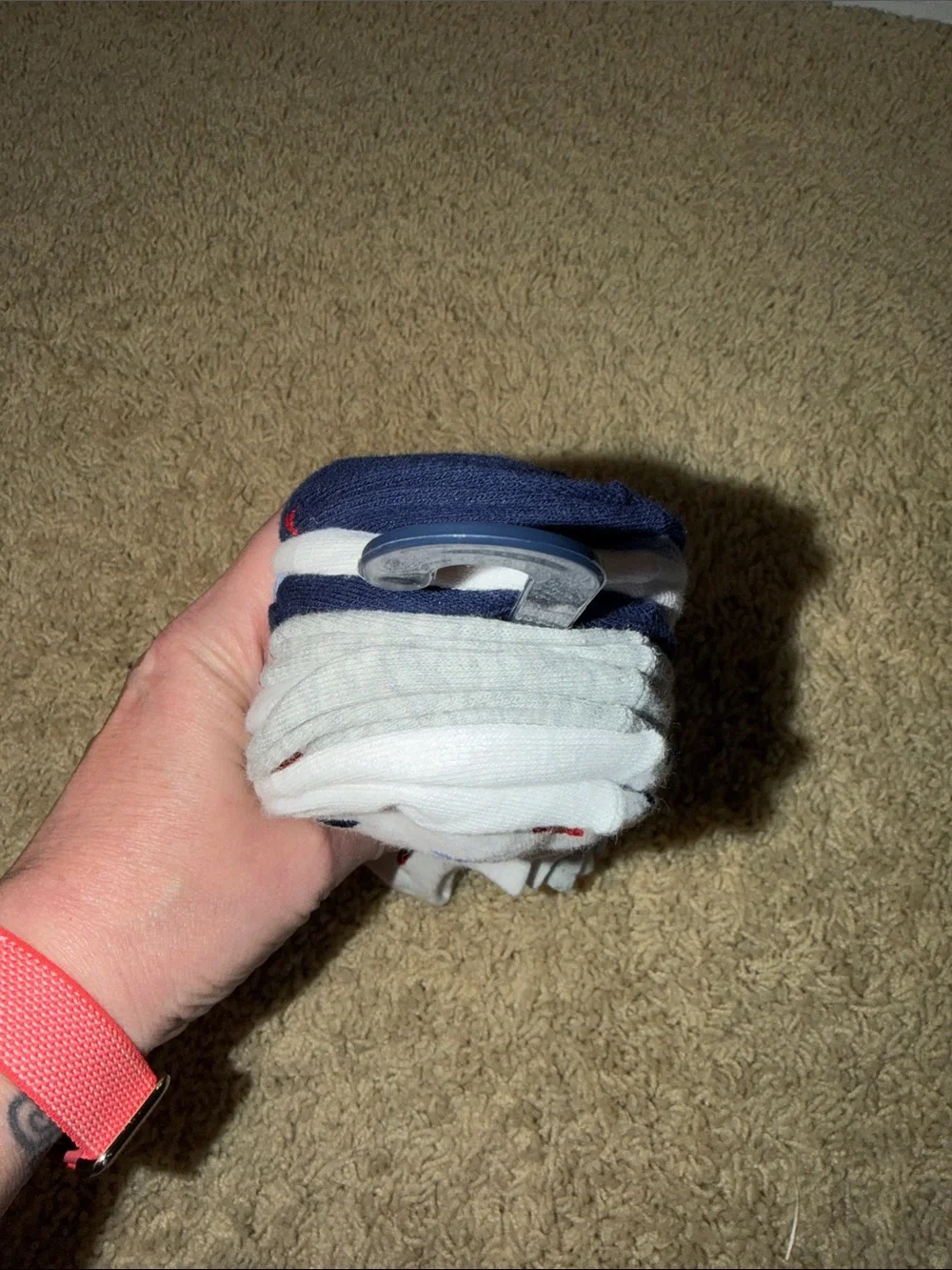 GAP Low-Cut Socks White, Blue, Gray & Light Blue